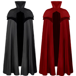 Gothic Medieval Hooded Cloak | Vintage Vampire & Pirate Knight Cape