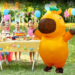 Capybara Inflatable Costume for Adults 🦫 | Funny Blow Up Mascot Suit