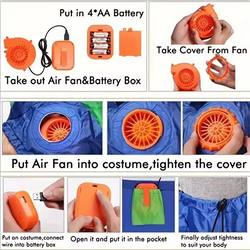 Cartoon Mouse Inflatable Costume for Adults | Funny Halloween Outfit