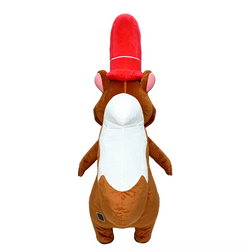 SAYGO Red Hat Squirrel Inflatable Mascot Costume | Party & Cosplay Suit