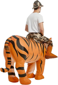 Funny Inflatable Tiger Costume for Adults | Halloween & Cosplay Outfit