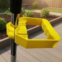 Save Your Back! Heavy Duty Ergonomic Shovel Handle Grip Attachment