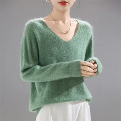 2025 Cozy 100% Merino Wool Sweater | Soft Loose Knit Pullover
