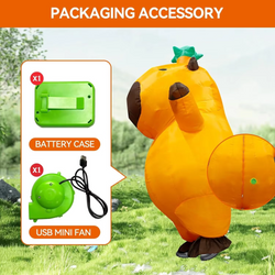 Capybara Inflatable Costume for Adults 🦫 | Funny Blow Up Mascot Suit