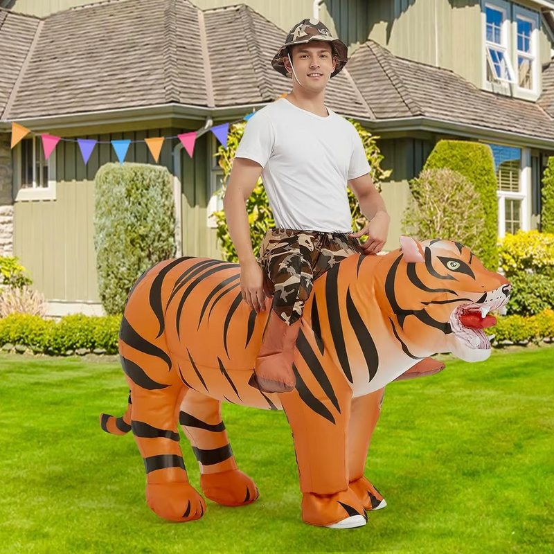 Funny Inflatable Tiger Costume for Adults | Halloween & Cosplay Outfit