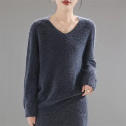2025 Cozy 100% Merino Wool Sweater | Soft Loose Knit Pullover