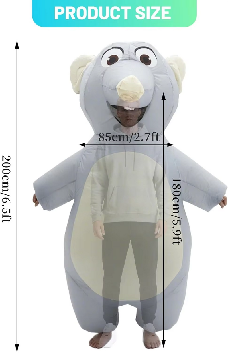 Inflatable Mouse Costume for Adults | Funniest Halloween Party Outfit