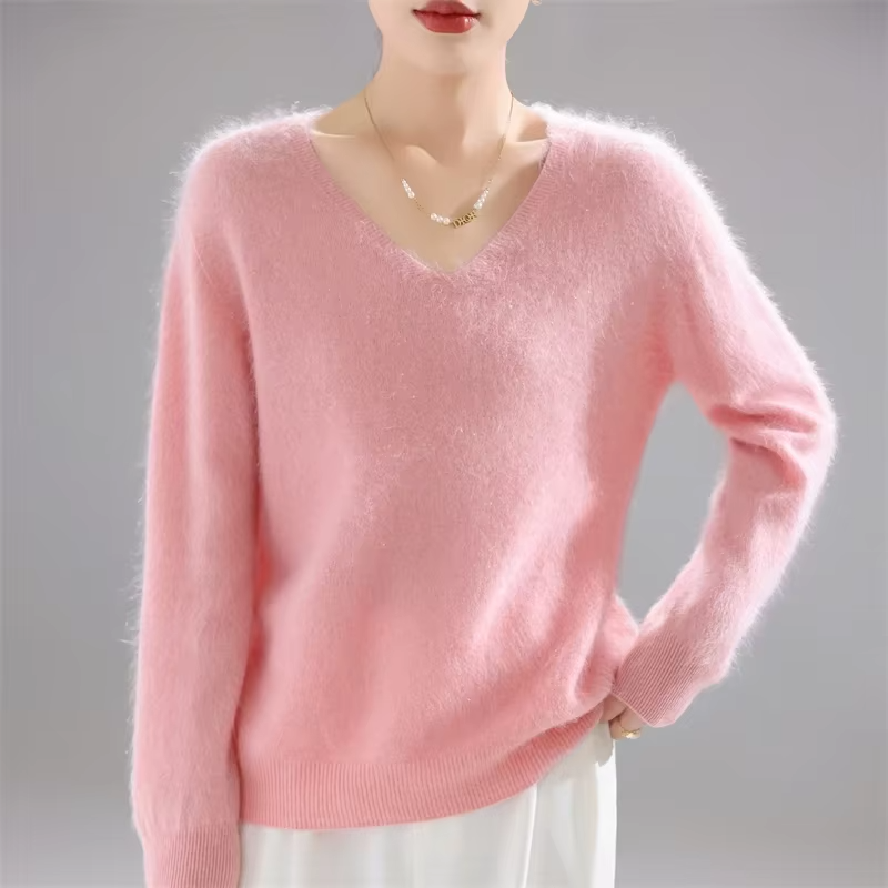 2025 Cozy 100% Merino Wool Sweater | Soft Loose Knit Pullover