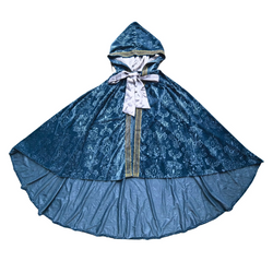 Girls Medieval Princess Dress & Hooded Cloak Set | Elf Queen Costume
