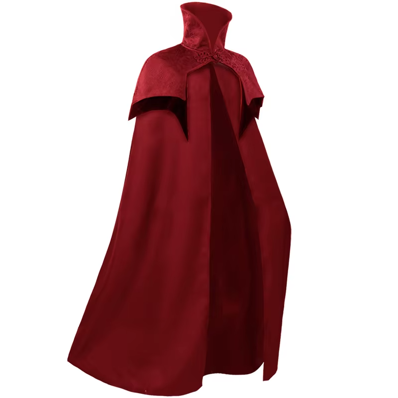 Gothic Medieval Hooded Cloak | Vintage Vampire & Pirate Knight Cape
