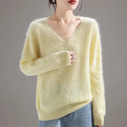 2025 Cozy 100% Merino Wool Sweater | Soft Loose Knit Pullover
