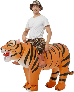 Funny Inflatable Tiger Costume for Adults | Halloween & Cosplay Outfit